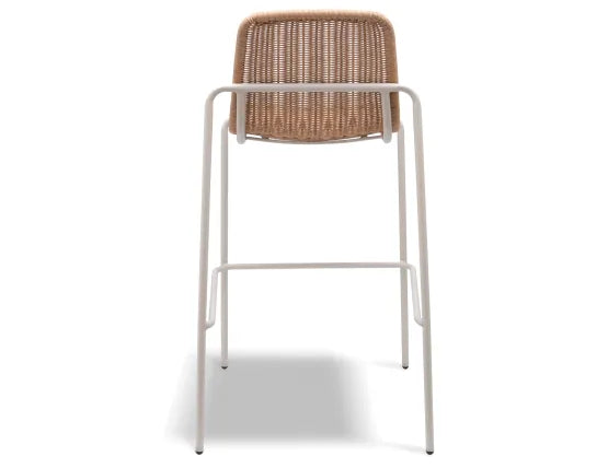 Cenote Rattan Bar Stool - Outdoor - Latte, 103cm H