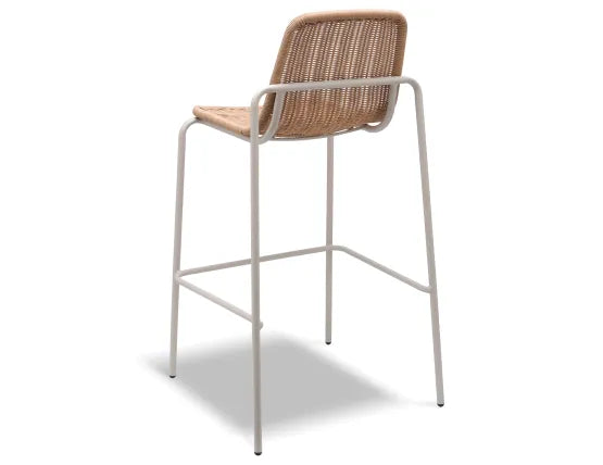 Cenote Rattan Bar Stool - Outdoor - Latte, 103cm H