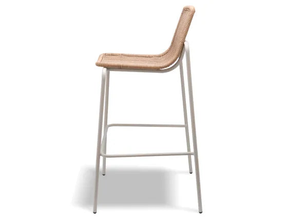 Cenote Rattan Bar Stool - Outdoor - Latte, 103cm H