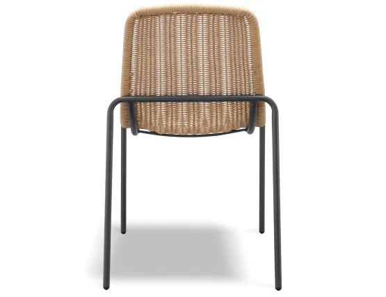 Cenote Rattan Dining Chair - Outdoor - Charcoal