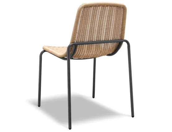 Cenote Rattan Dining Chair - Outdoor - Charcoal