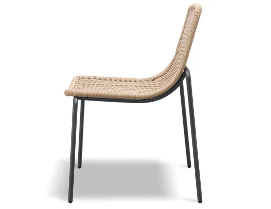 Cenote Rattan Dining Chair - Outdoor - Charcoal