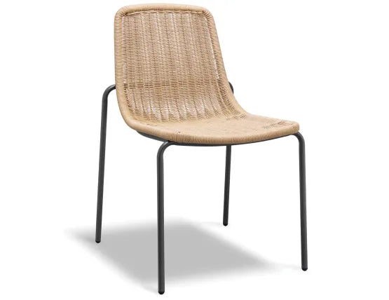 Cenote Rattan Dining Chair - Outdoor - Charcoal
