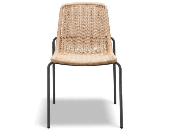 Cenote Rattan Dining Chair - Outdoor - Charcoal