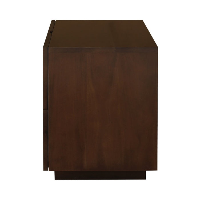 Hudson 2 Drawer Bedside Table (Walnut)