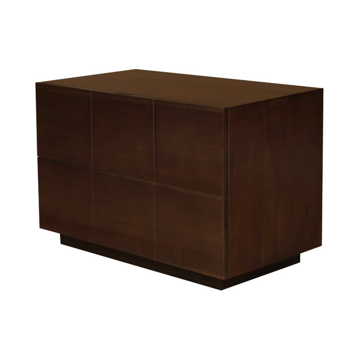 Hudson 2 Drawer Bedside Table (Walnut)