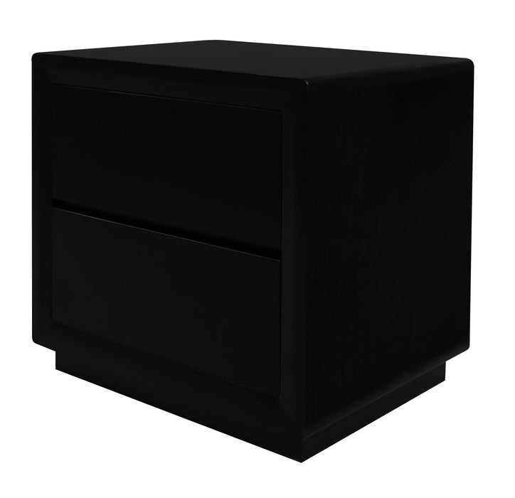 Oslo 2 Drawer Bedside Table (Black)