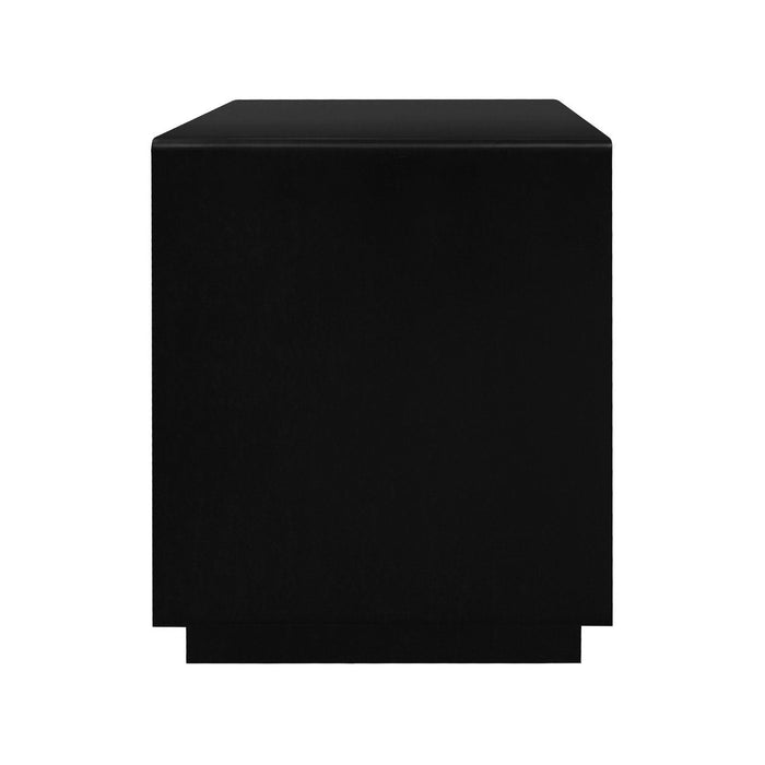 Oslo 2 Drawer Bedside Table (Black)