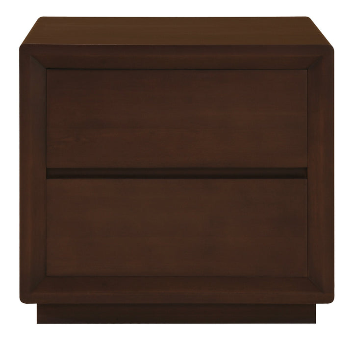 Oslo 2 Drawer Bedside Table (Walnut)