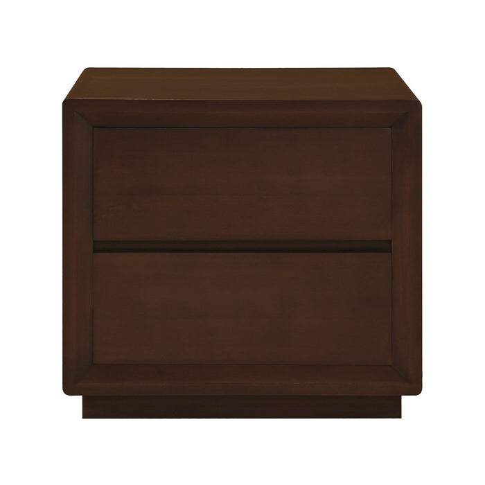 Oslo 2 Drawer Bedside Table (Walnut)