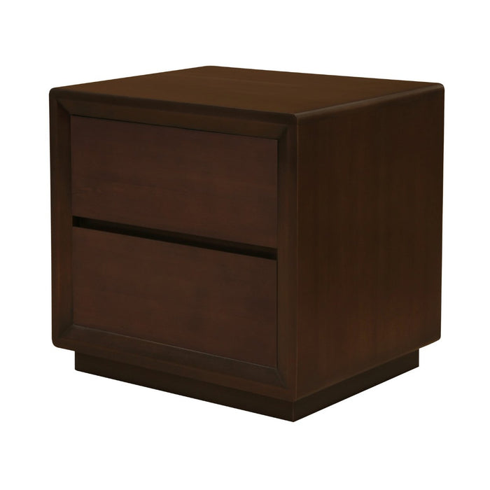 Oslo 2 Drawer Bedside Table (Walnut)