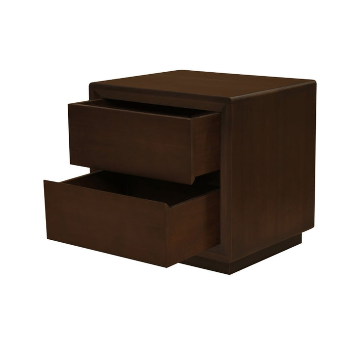 Oslo 2 Drawer Bedside Table (Walnut)