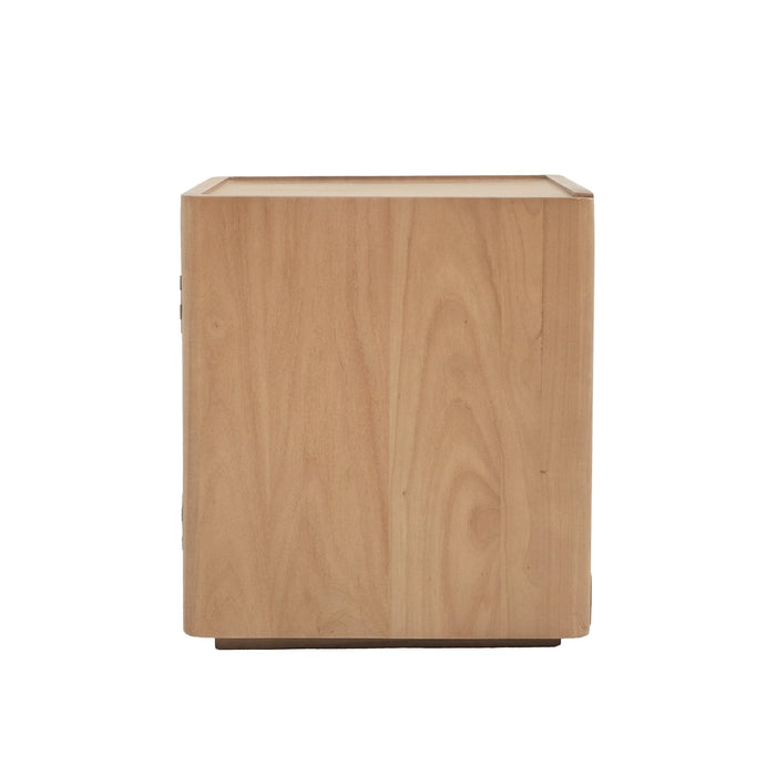 Adelle 1 Door Lamp Table (Natural)