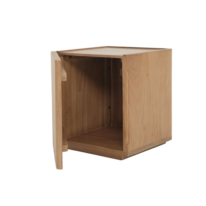 Adelle 1 Door Lamp Table (Natural)