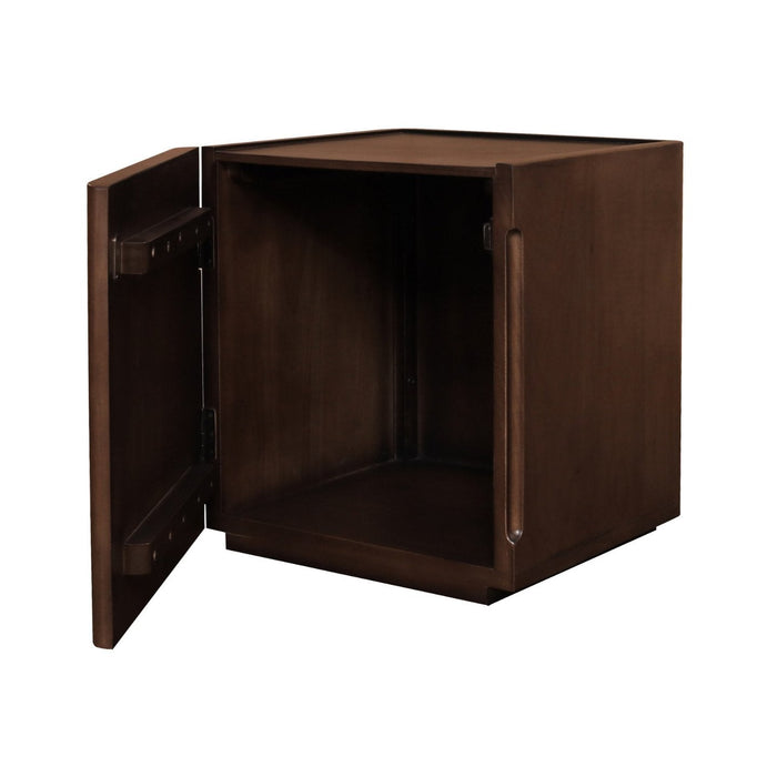Adelle 1 Door Lamp Table (Walnut)