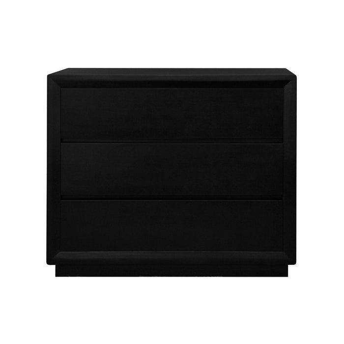 Oslo 3 Drawer Chest of Drawers (Black)