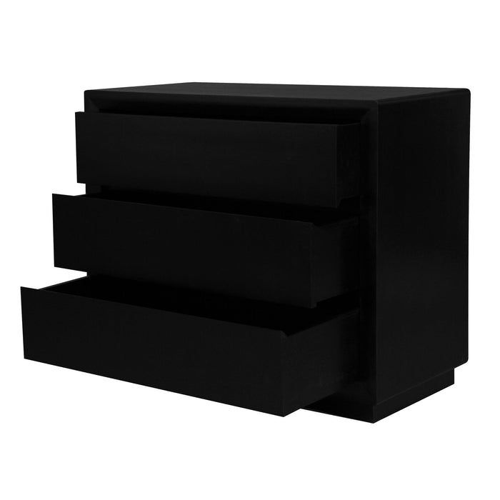 Oslo 3 Drawer Chest of Drawers (Black)