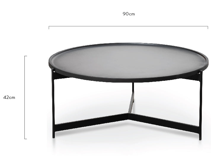 CCF2564-SU 90cm Coffee Table - Matt Black