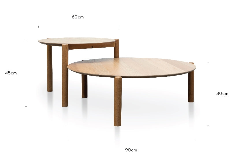 CCF2814-KD-CF2815-KD - Nest of Coffee tables - Natural