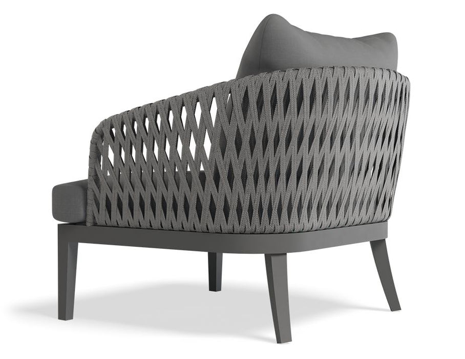 Alma Lounge Chair - Outdoor - Single - Charcoal - Dark Grey Cushion