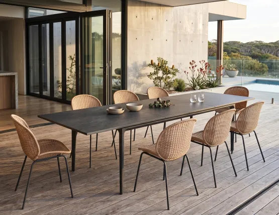 Sombra Rattan Dining Chair - Outdoor - Charcoal