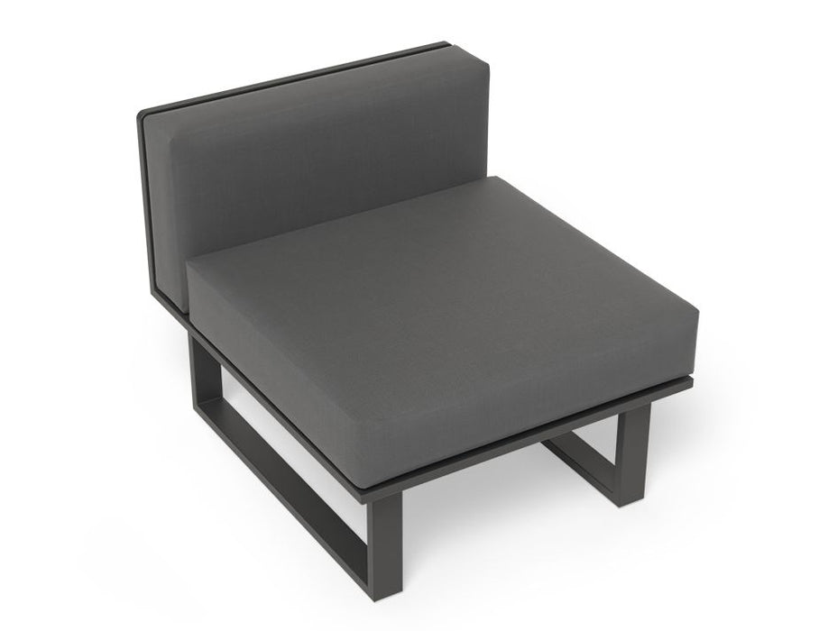 Vivara Sofa - Charcoal - Modular Section E - No Arm