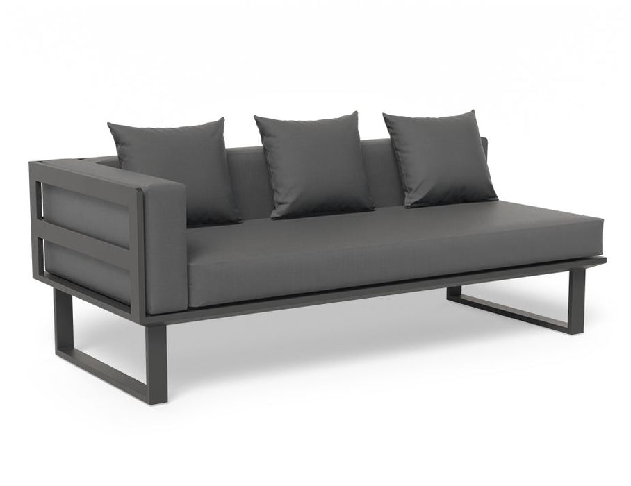 Vivara Sofa - Charcoal - Modular Section A - Left Arm