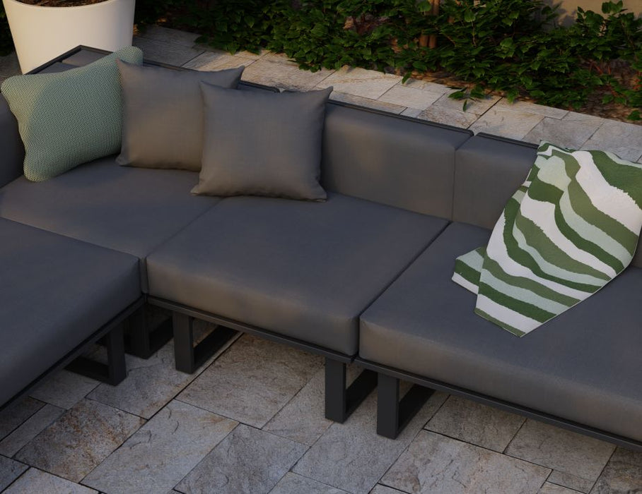 Vivara Sofa - Charcoal - Modular Section E - No Arm