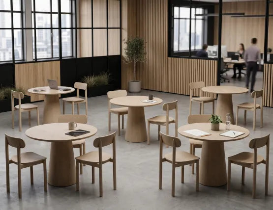 Circa Cafe Table - Round - Natural Ash - 85cm