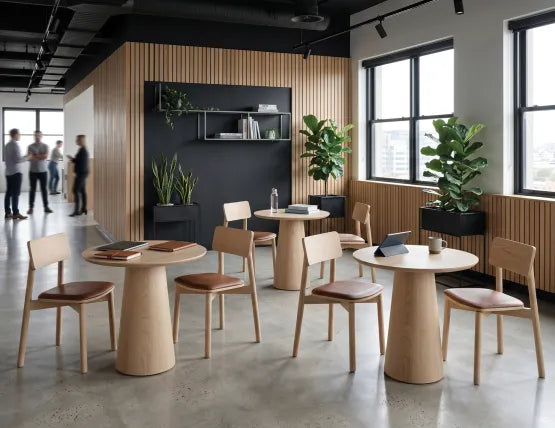 Circa Cafe Table - Round - Natural Ash - 70cm