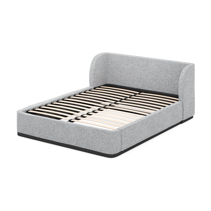 CBD8091-MI King Bed Frame - Dusty Pepper Boucle