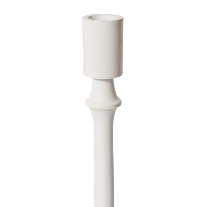 Nellie Candle Holder - White, 33cm (H)