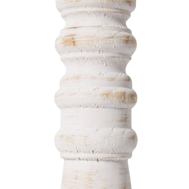 Baraka Candle Holder - Whitewash, 41cm (H)