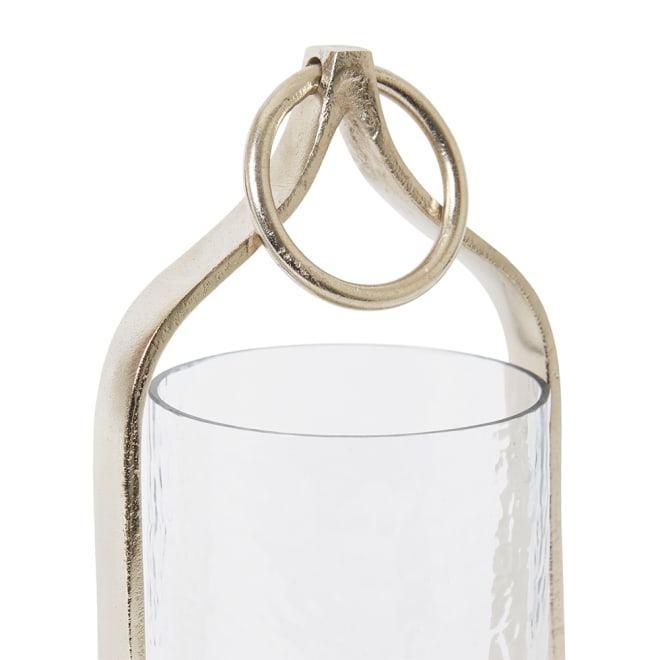 Siana Candle Holder - Nickel, 30cm (H)