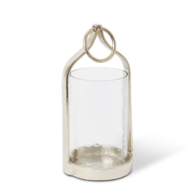 Siana Candle Holder - Nickel, 30cm (H)