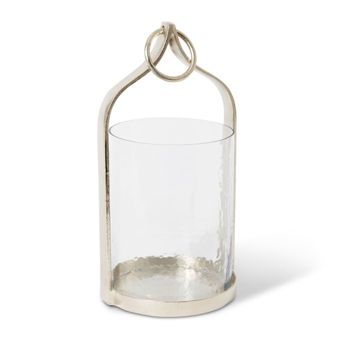 Siana Candle Holder - Nickel, 38cm (H)