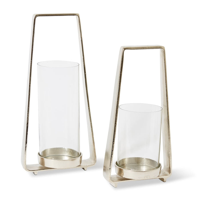 Fatou Candle Holder - Nickel, 48cm (H)