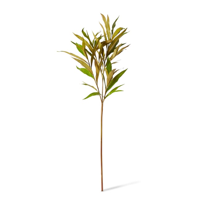 Silky Oak Leaf Spray Pack Of 12 - Green Brown, 122cm (H)