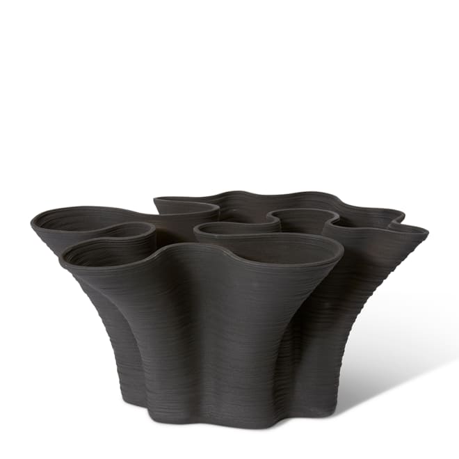 Gabriella Vase - Black, 24cm (H)