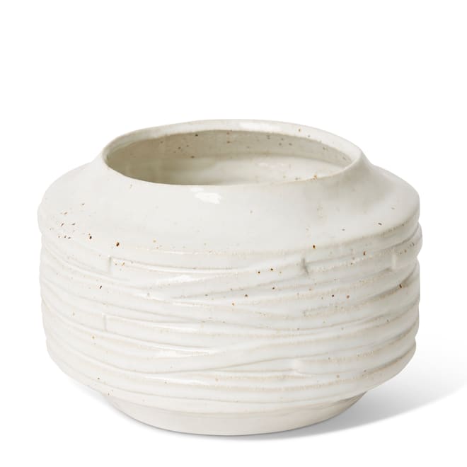 Ellema Pot - White, 16cm (H)