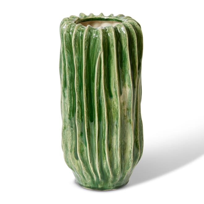 Alberto Tall Vase - Green, 31cm (H)