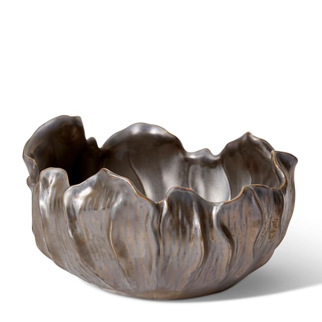 Imka Bowl - Gun Metal Gray, 22cm (H)