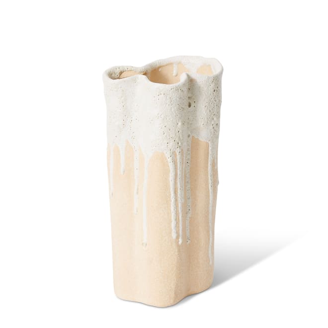 Brenya Vase - White, 26cm (H)