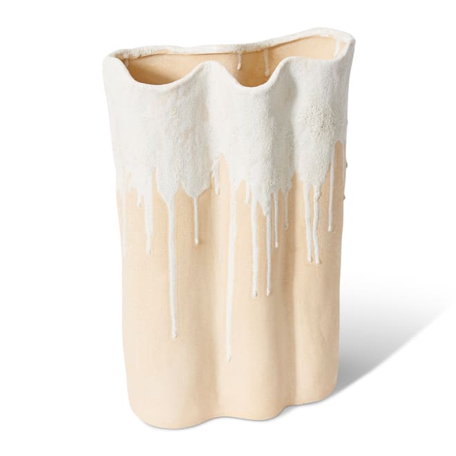 Brenya Vase - White, 40cm (H)