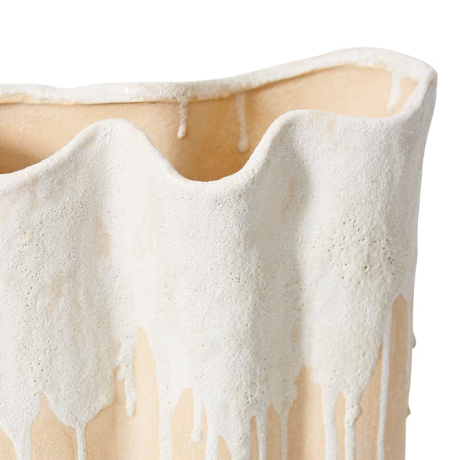 Brenya Vase - White, 40cm (H)
