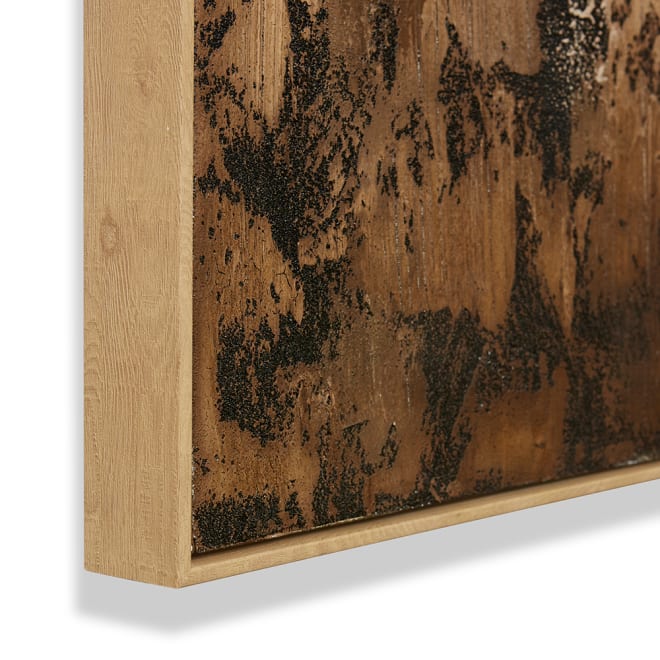 Muse on Muse Hand Painted Wall - Beige Brown, 120cm (H)