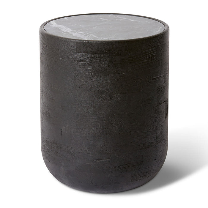 Gazali Side Table - Black/Black, 55cm (H)