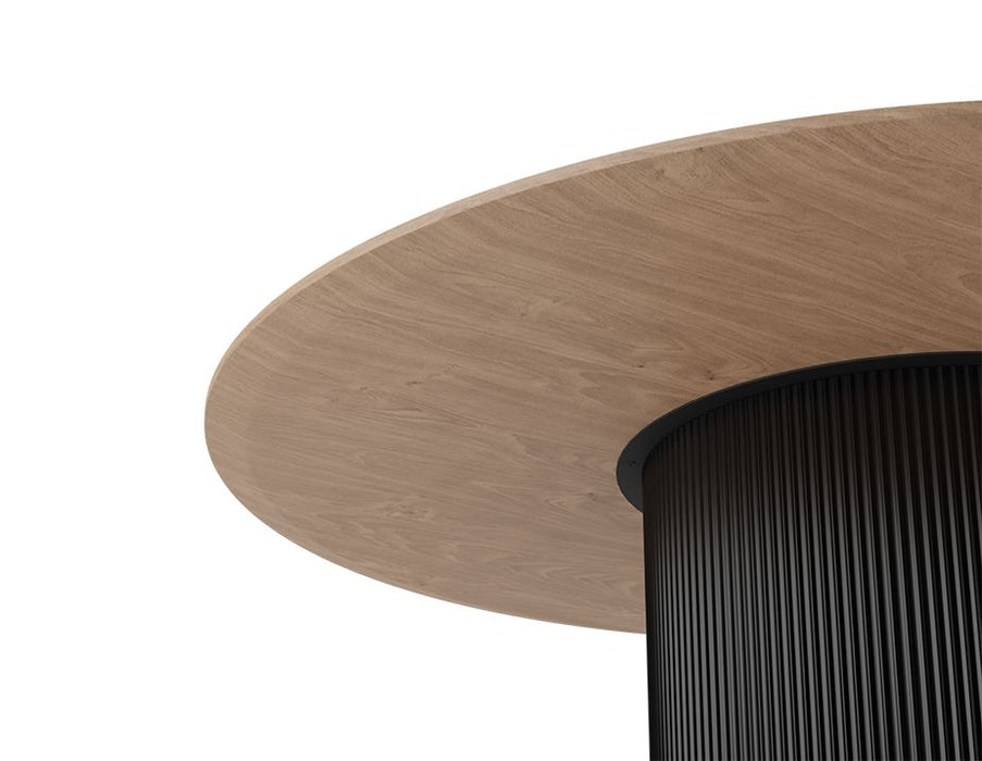 Mimi Dining Table - Black - Natural - 155cm