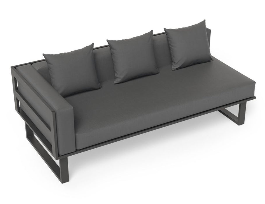 Vivara Sofa - Charcoal - Modular Section A - Left Arm