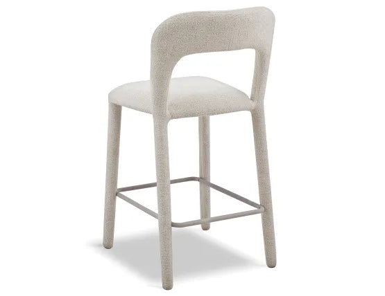 Coren Counter Stool - Grey, Metal, 93.5cm H